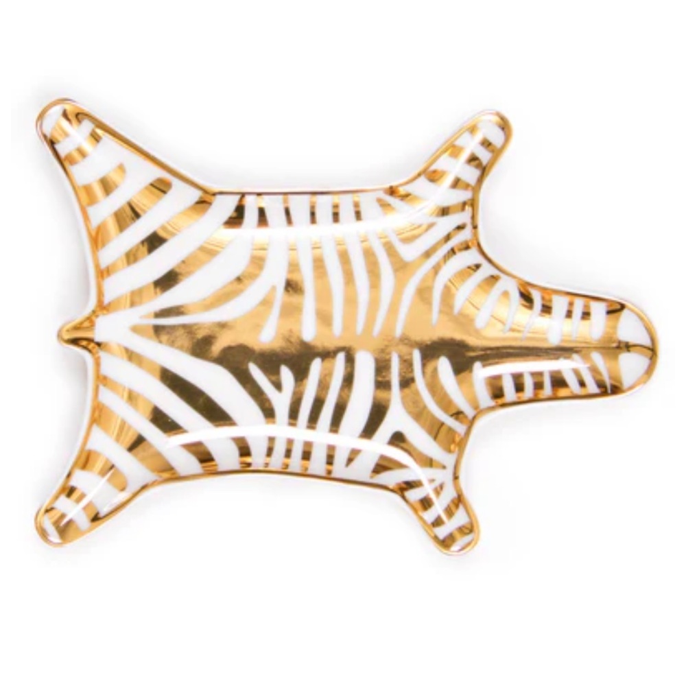 Jonathan Adler Zebra Stacking Dish in Gold